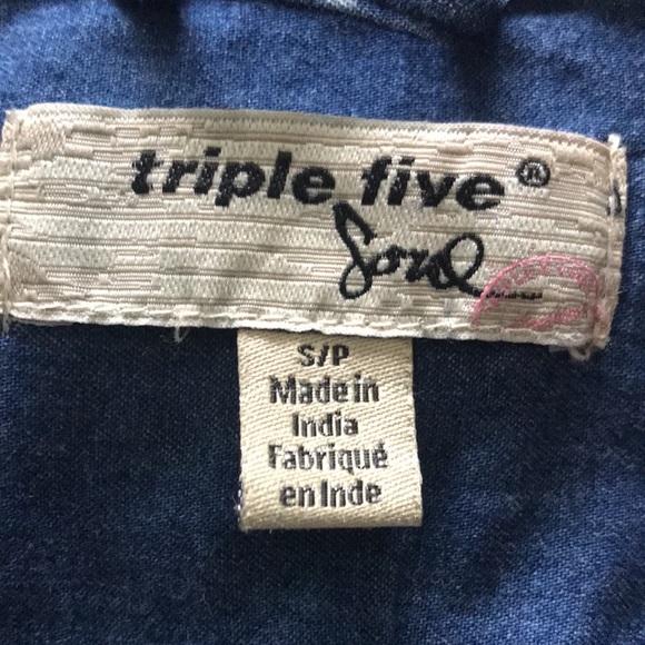 Triple Five Soul starred denim shirt - Picture 6 of 11